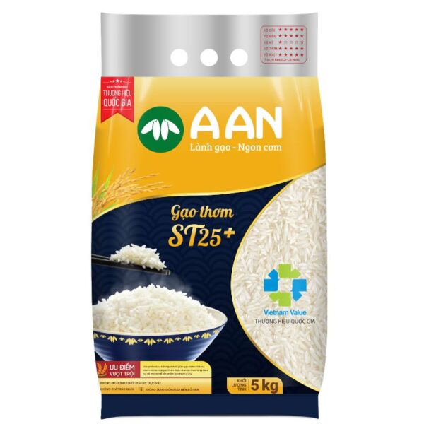 Gạo thơm A An ST25+ túi 5kg